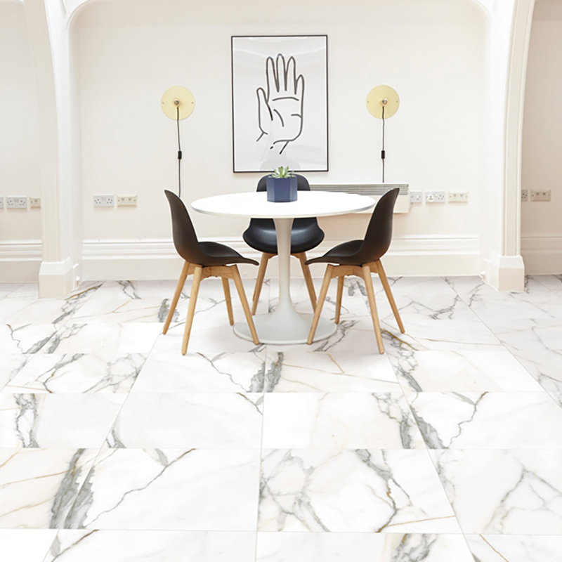 24" x 24" Porcelain Stone Look Wall & Floor Tile, Italia Matte
