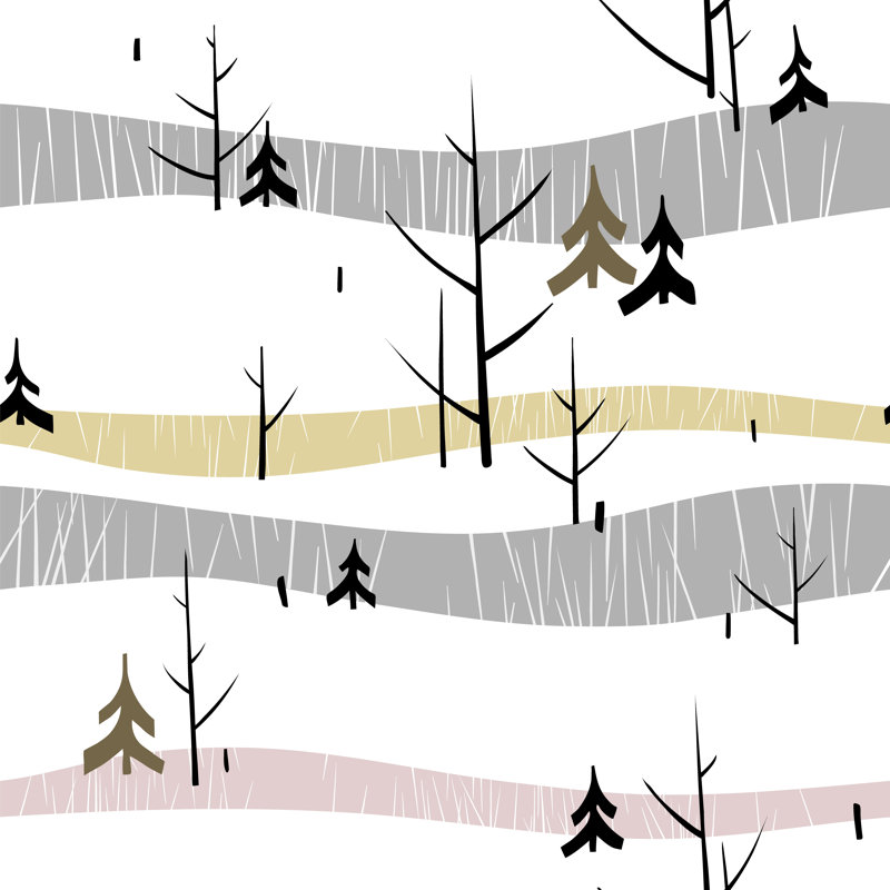 Christmas Trees by Iana Kotova - Wrapped Canvas Print, 30cm H x 30cm W