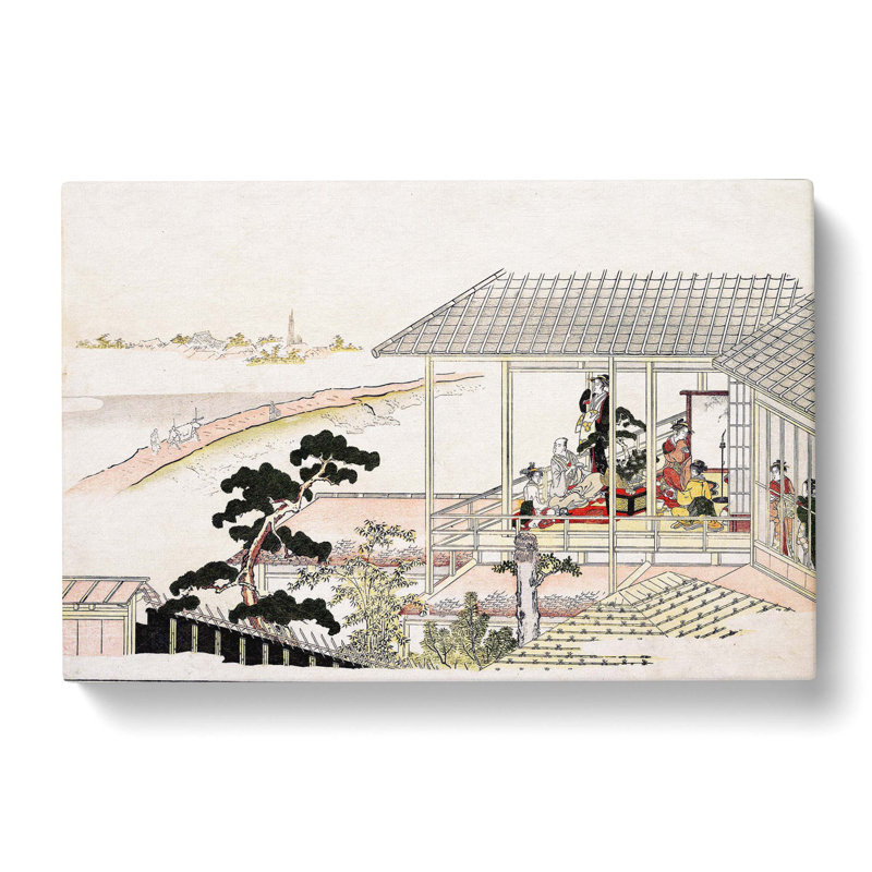 Party by Kitagawa Utamaro - Wrapped Canvas Art - Wrapped Canvas, 40cm H x 60cm W x 3cm D
