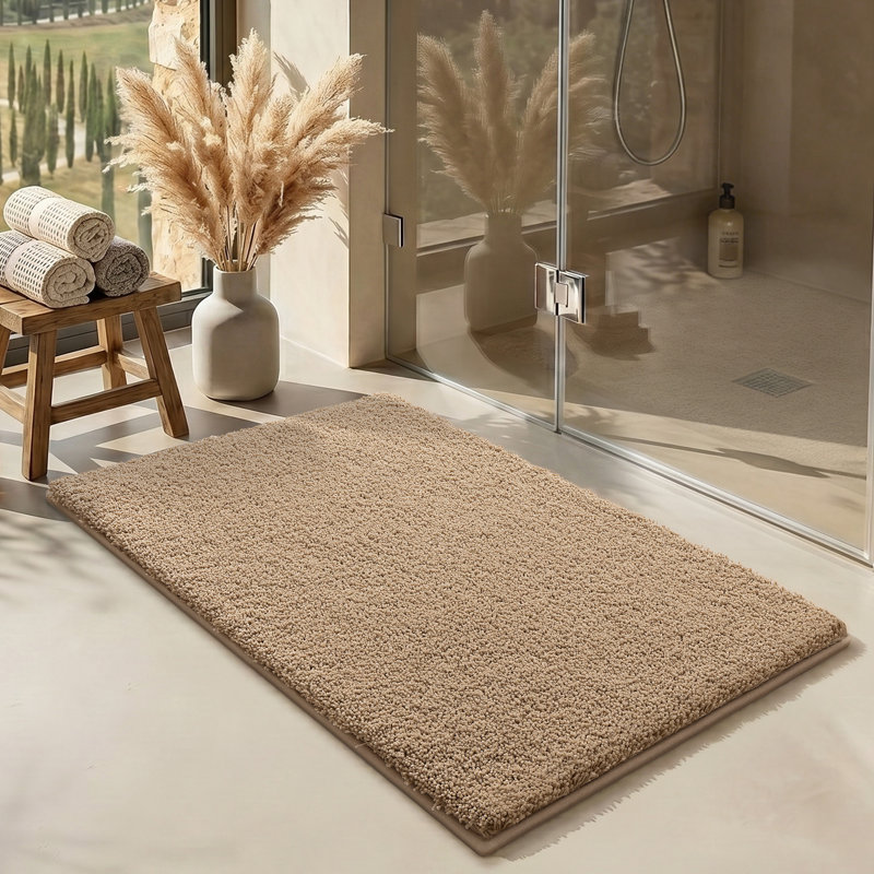 Tapis de bain antidérapant super absorbant, Simple - L 36 po x l 24 po, Kaki