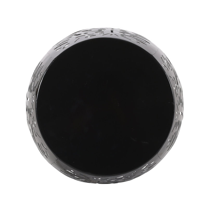 Metal End Table -Large, Black