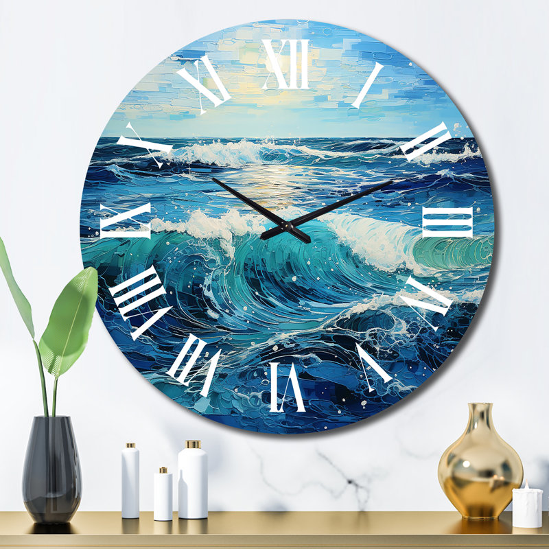 Cynthiaann - Horloge murale nautique et de plage, Grand