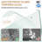 Double Sliding Shower Door With Aluminum Frame, 54" W X 72" H, 1/4" Clear Tempered Glass, - Proof Film, Easy Installation, Reversible Corrosion Handles, Waterproof For Modern Bathroom H Shatter Dual-124993625