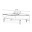 Table basse ovale en bois gris et bois manufacturé-1087132226