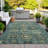 Machine Washable Indoor/Outdoor Xhevrie Teal Rug-111819297