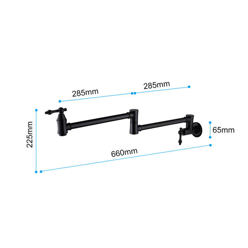 KIKO HOME Kitchen Faucet, Matte Black