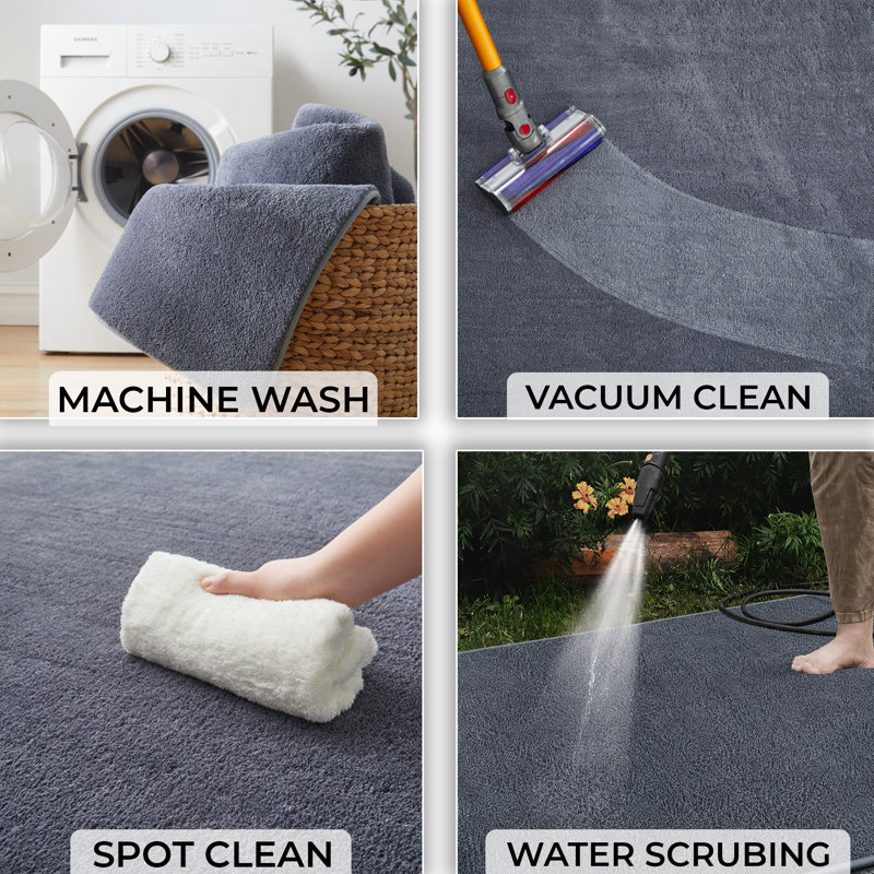Machine Tufted Shag Area Rug, 200x290cm