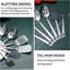 Ensemble d'ustensiles de cuisine 40 pièces en acier inoxydable avec support - Outils de cuisson durables pour tous vos besoins culinaires