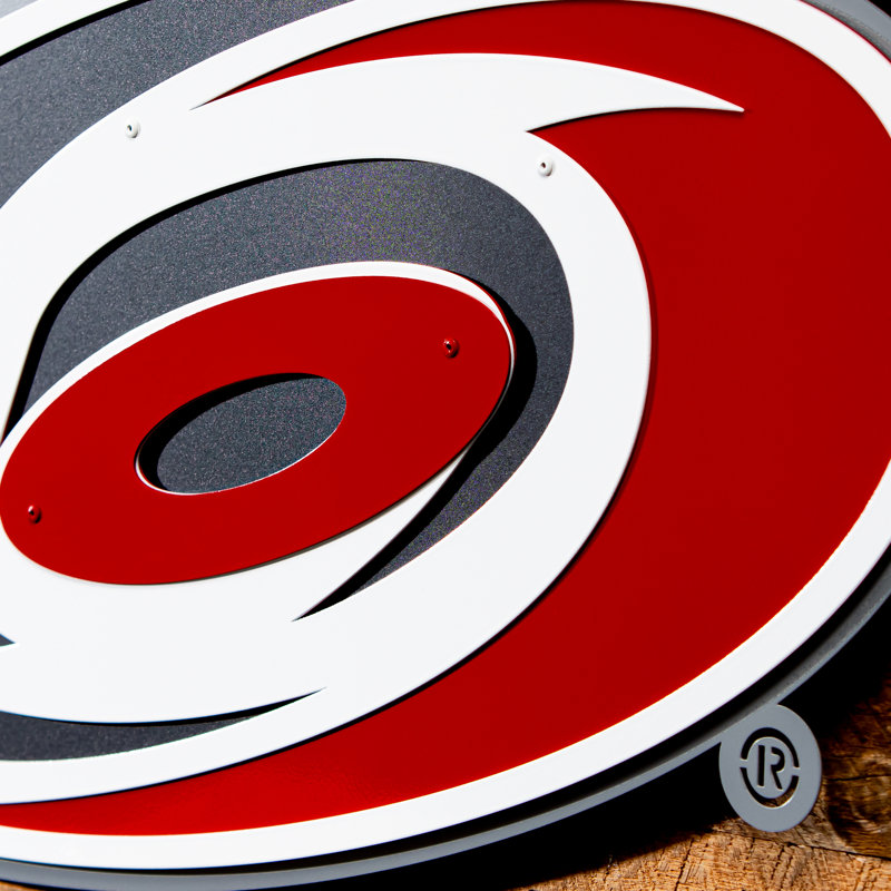 «Carolina Hurricanes Layered», art mural en métal