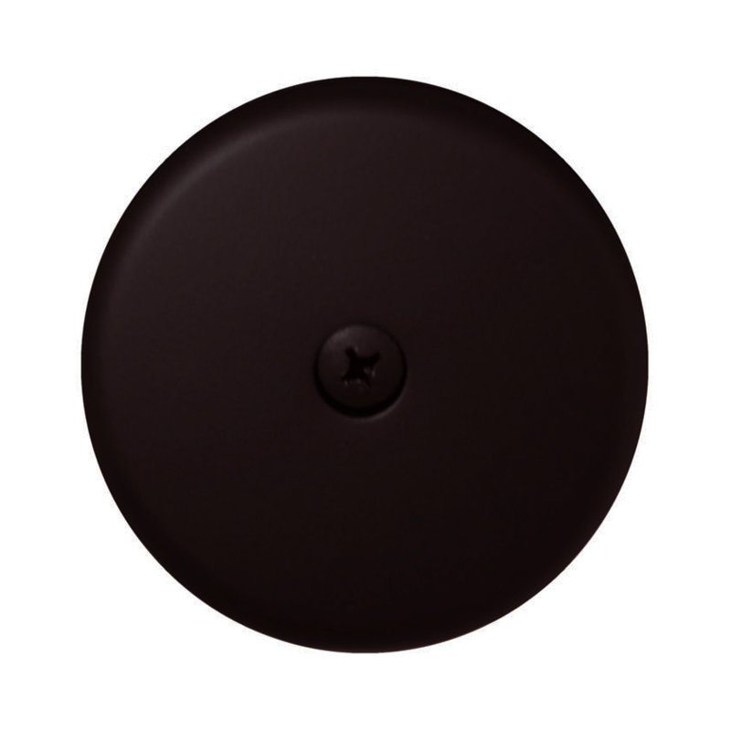 3-1/8" One-Hole Bathtub Overflow Faceplate and Screw, Oil Rubbed Bronze
