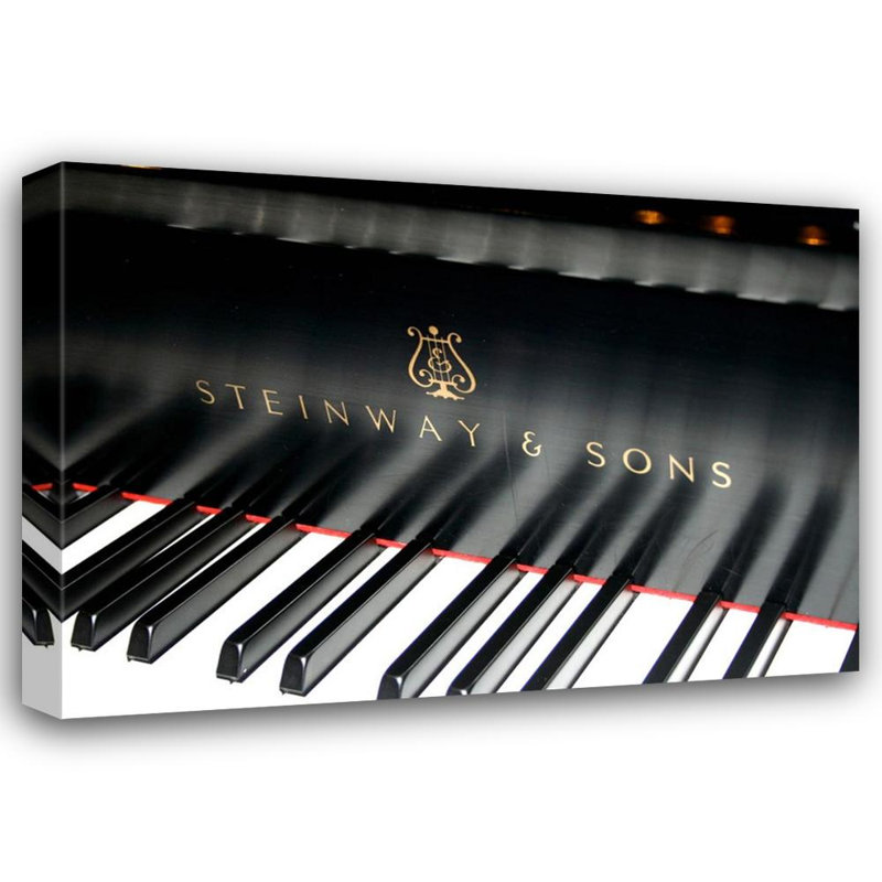 Steinway & Sons, touches de piano avec logo moderne, H 17 po x l 24 po