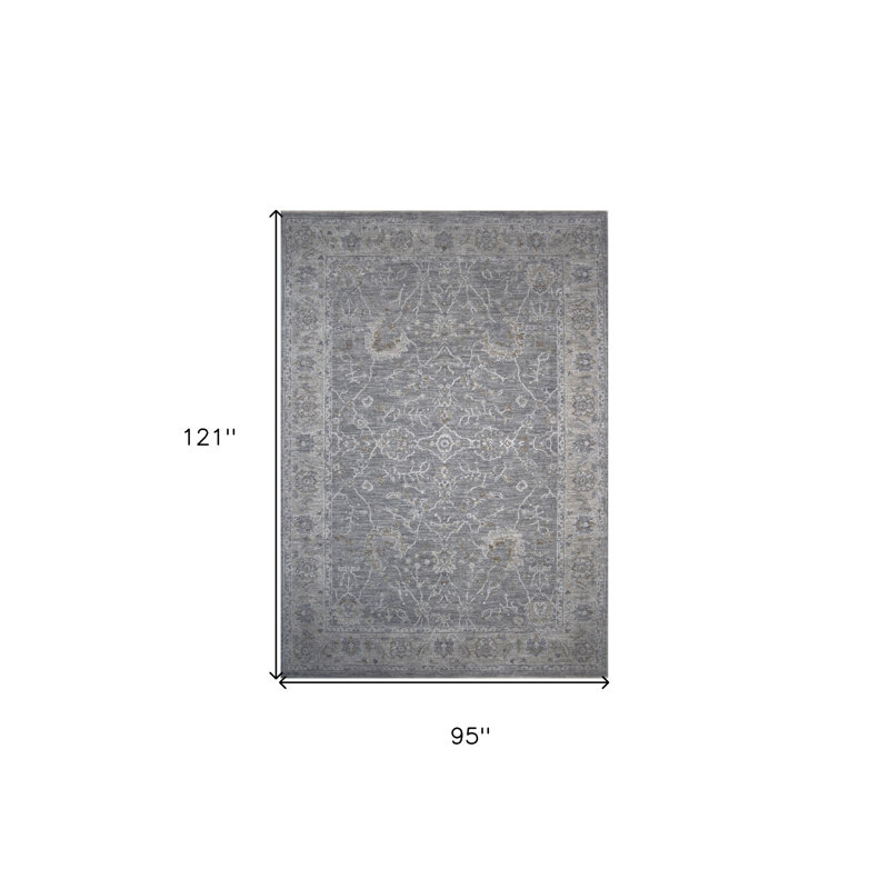 Tapis tissé à la machine Southwestern, Rectangle 7 pi 11 po x 10 pi 1 po
