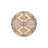 Pink Themed Gray Floral Patterned Decorative And Woven Based Washable Carpet-507125200