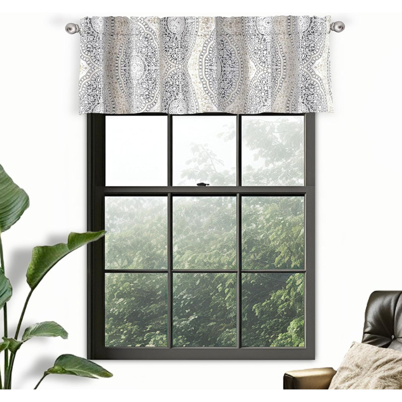 Zakrzewski Tailored 52'' W Window Valance, 14" W x 52" L, Beige