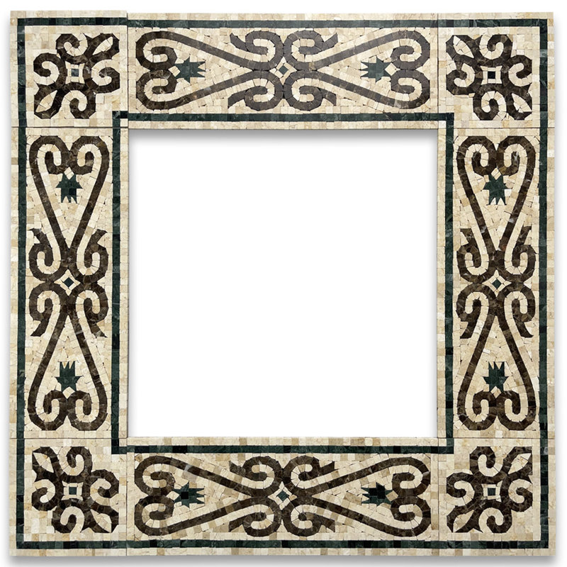 Carreau de mosaïque en marbre 5,9 x 15,7
