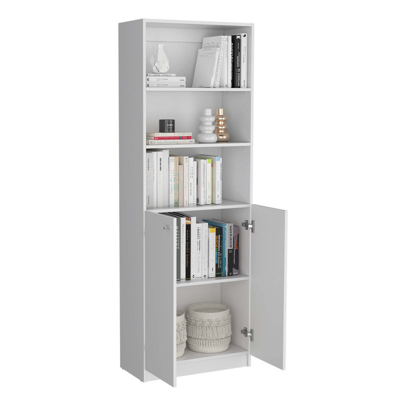 Britnai Storage Bookcase, (11 Shelves) 71.1"H x 67.1"W x 11.7"D, Multicolor