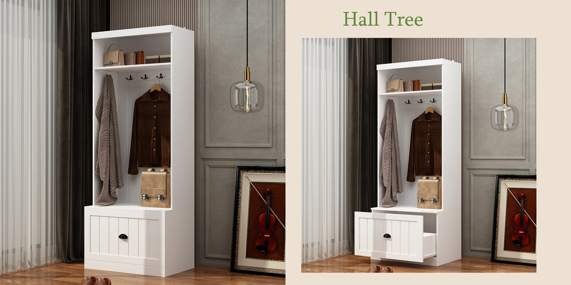 Latitude Run® Mellion Hall Tree Wayfair Canada