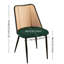 Chaises de salle à manger (2), sièges rembourrés contemporains pour la zone, pieds en métal, motif écossais, rembourrage en mousse, dossier uni (2), salle à manger élégante, base, tissu,-971372092