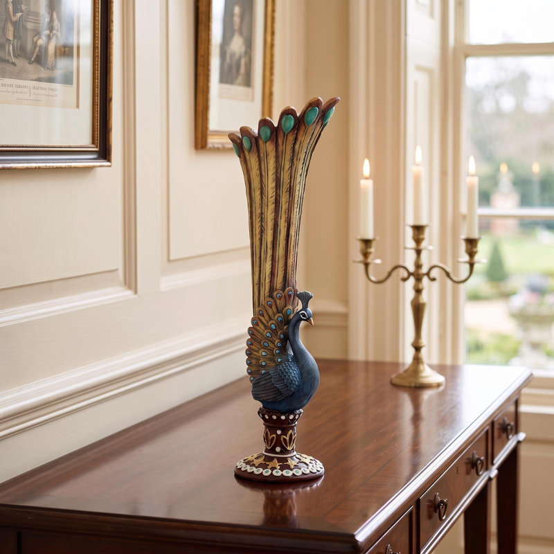 Peacock Flower Bud Table Vase