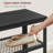 3-Tier Shoe Bench with Metal Mesh Shelves-2099414946