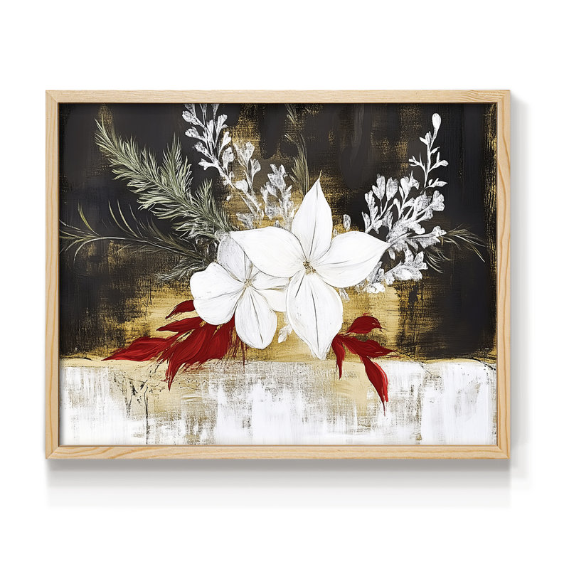 Chirstmas Art-CCXLI -Framed Print - Restickable, Naturel, H 16 po x l 20 po