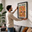 Desert Motifs Poster Retro - Framed Print-1910923477-1910923478
