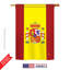 Drapeau de maison en polyester pour 2 côtés espagne-18886897