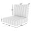 Coussin de chaise longue d'extérieur 25 po Lani Sunbrella®-66836850