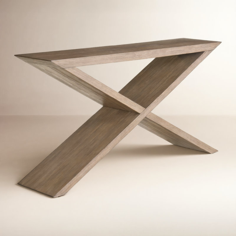 Dwell 60'' W Solid Wood Console Table, Brown