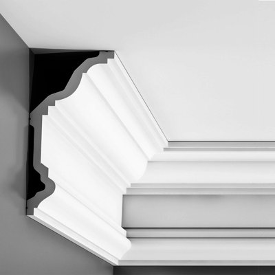 4-1/2 in x 9-1/16 in x 78-3/4 in Primed White Plain Polyurethane Crown Moulding