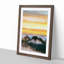 Mountain Peaks in Abstract - Framed Print-55726171-55726173