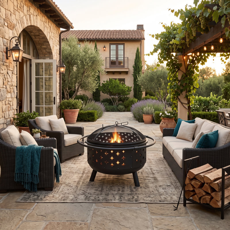 Round Charcoal Fire Pit