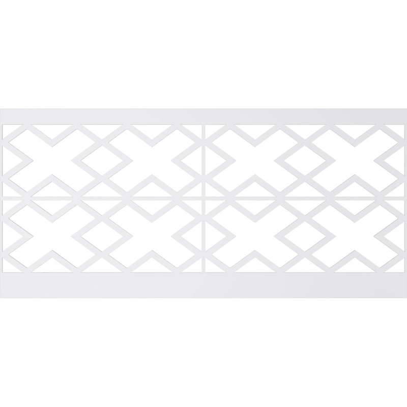H 94.5'' W x 0.625'' D Plastic Wainscot Paneling Kit, 44" H x 94.5" W x 0.625" D