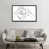 Toile avec cadre gris