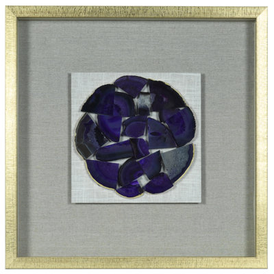 Décoration murale boîte d'ombre brisée Agate