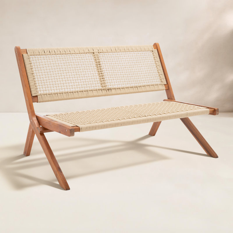 Banc d'extérieur Kismet, Brun, Naturel