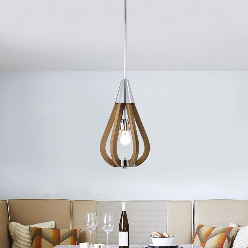 Finition de grain de bois de style Maditeranean de 8 pouces avec 1 lumière Vissente