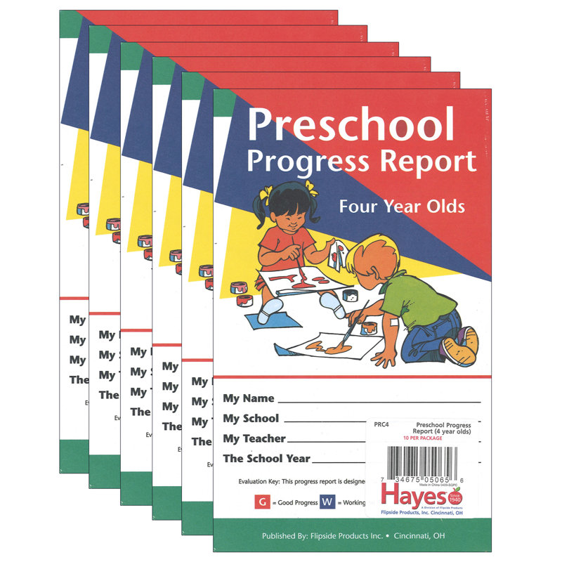 Rapport d'avancement préscolaire Hayes