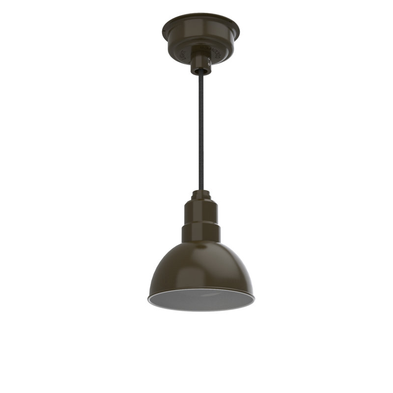 Ludwicka 1 - Light LED Single Pendant, Mahogany Bronze, 72" H x 8" W x 8" D
