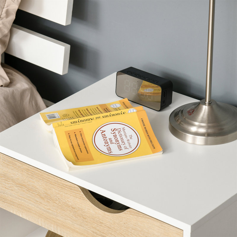Glostrup 50cm W Particle Board Bedside Table