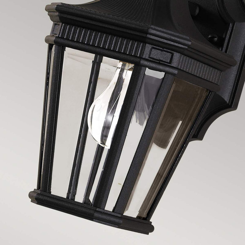 Tibbett 29.2cm H Outdoor Wall Lantern, Black