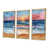 Toile avec cadre flottant or