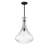 Stefanie 1 - Light Single Cone Pendant in Matte Black-113863535