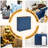 Tilt-out Trash Bin Cabinet Mdf Blue Functional Kitchen Organization