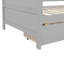 Lit de jour simple en bois de pin gris neutre et neutre, multifonctionnel pour les chambres d'amis et les petits espaces, style contemporain minimaliste