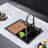 Stainless Steel Sink With Knife Holder