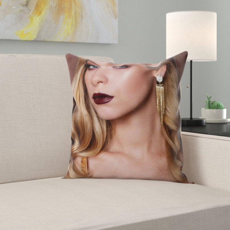 Housse et insert de coussin carré blond