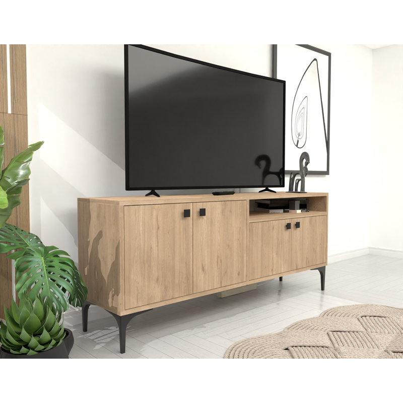 Keikei Unfinished TV Stand, Natural
