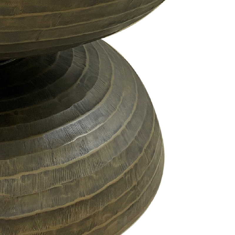 Manila Textured Metal Coffee Table