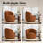 Upholstered Swivel Barrel Chair-2128978629